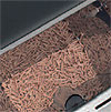 Detalle de estufa de pellets ecologica: pellets